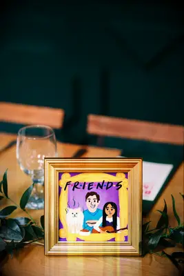 Friends-inspired table sign