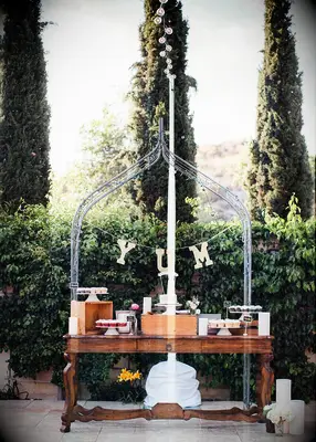 Simple dessert banner DIY wedding sign