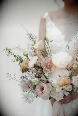 Muted Pink Wedding Bouquet