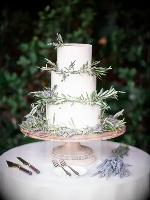 Lavender Tiered Wedding Cake