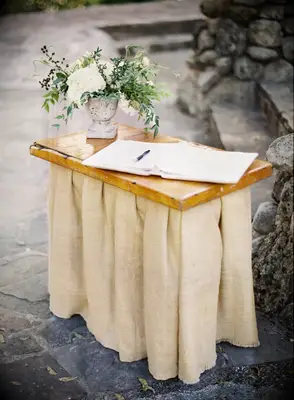 Country-Themed Wedding Guest Book