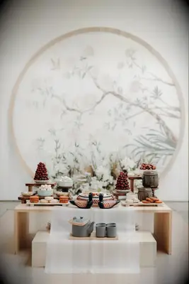 Traditional Korean Paebaek Tea Ceremony Space