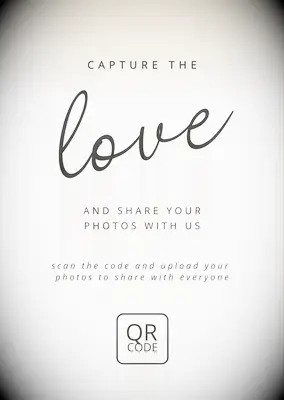 Capture the love qr code for wedding pictures