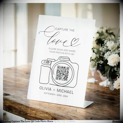 Capture the love qr code for wedding pictures