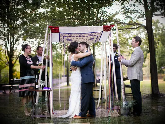 DIY Jewish wedding chuppah