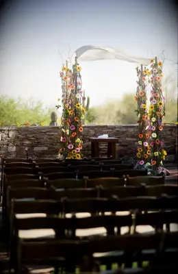Floral chuppah
