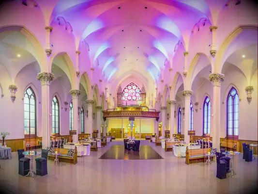 Church wedding venue in Lewiston, Maine.