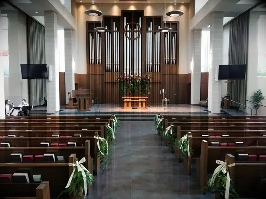 Church wedding venue in Dallas, Texas.