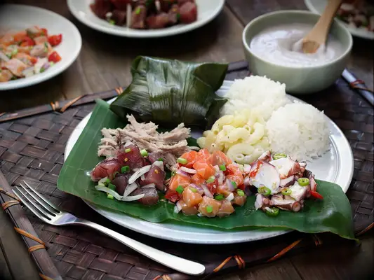 Laulau traditional Hawaiian wedding food