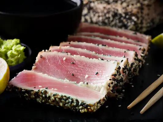 Ahi traditional Hawaiian wedding food