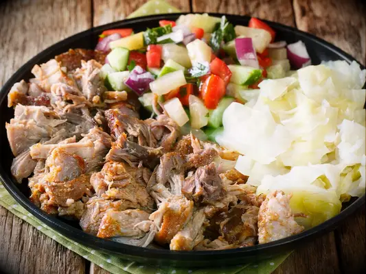 Kalua pig traditional Hawaiian wedding food