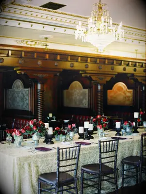 Gothic Victorian dinner setting