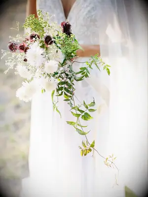 handpicked wildflower wedding bouquet