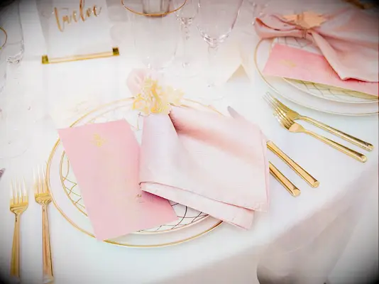 Pink and gold spring fairytale wedding