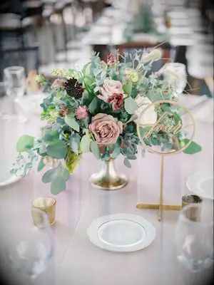 Floral fairytale wedding centerpiece