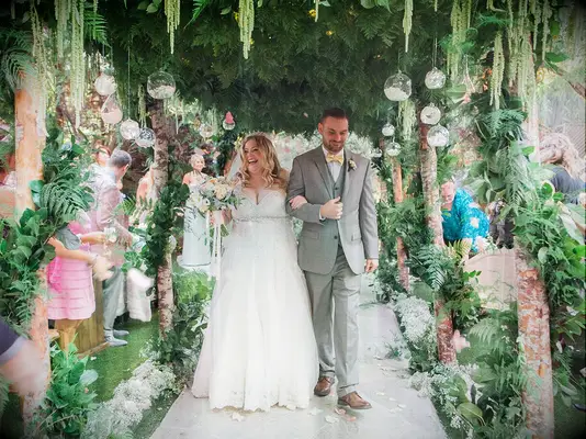 Fairytale-inspired wedding dress