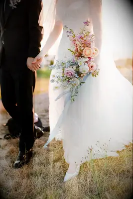 Cascading Pastel Bouquet