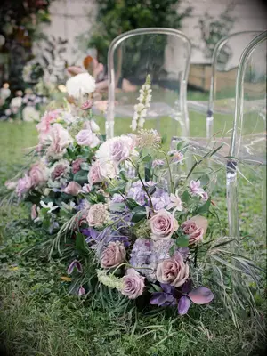 Lavender and Purple romantic wedding florals