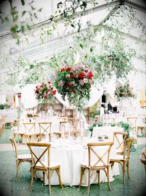 Garden-Inspired Tall Centerpiece