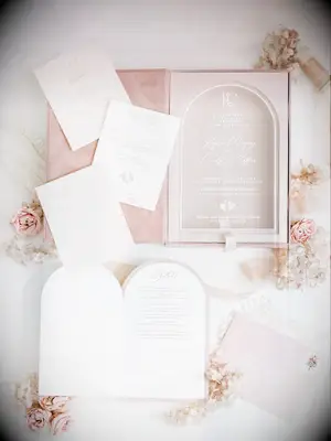 Blush Romantic Wedding Invitations