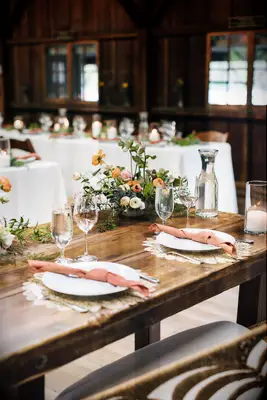 Ikebana rustic wedding centerpieces