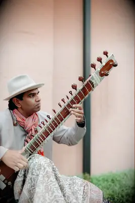 Musician playing at wedding