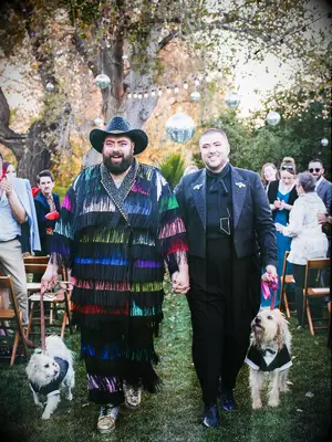 70s themed wedding disco ball decor