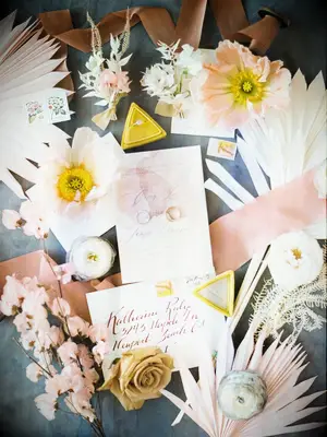 70s themed wedding sunset color scheme