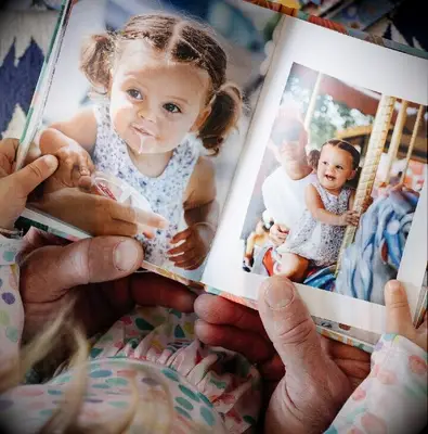 Photo book with memories