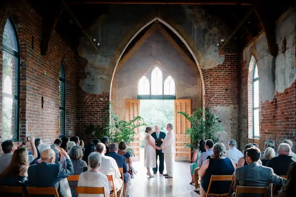 Wedding ceremony at church wedding venue