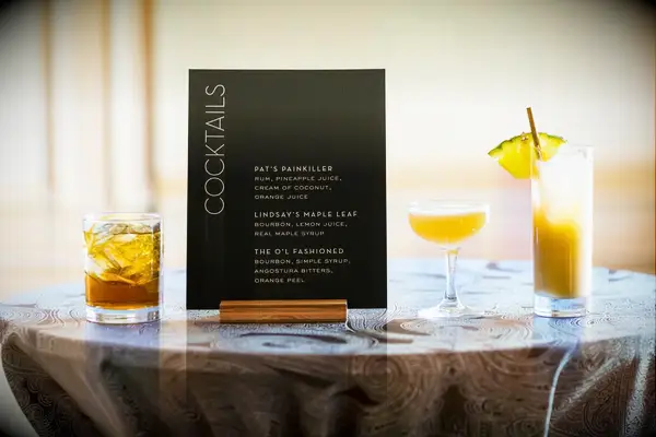 Trio fall signature wedding drink