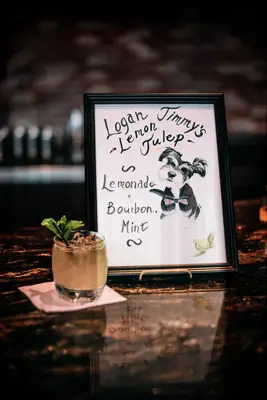 Lemon Mint Julep fall signature wedding drink