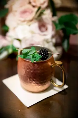 Blackberry fall signature wedding drink