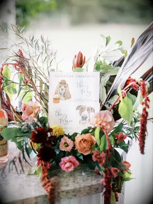 Maple Bourbon Blend fall wedding drink idea