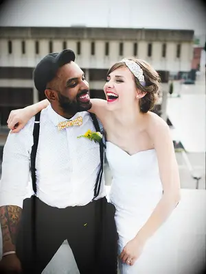 Couple pose ideas for the wedding day, capturing candid laughts