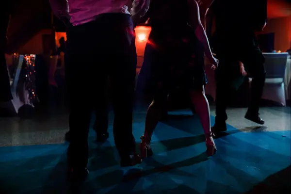 Close up of people dancing