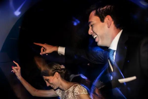 Happy couple dancing