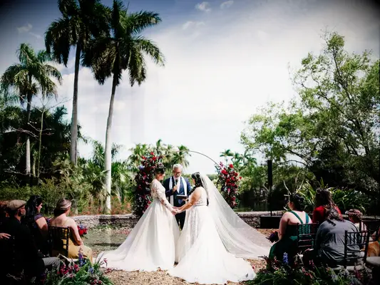 outdoor wedding venues tropical garden in florida