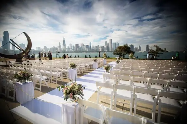 Adler Planetarium outdoor wedding venue in Chicago, Illinois