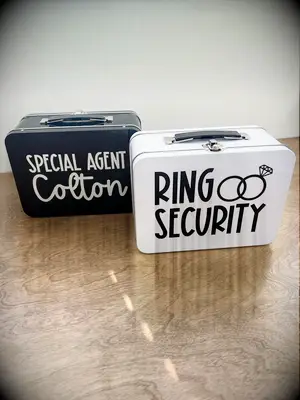 Personalized ring bearer box from Etsy