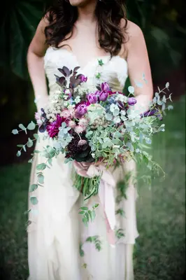 Astrantia summer wedding bouquet