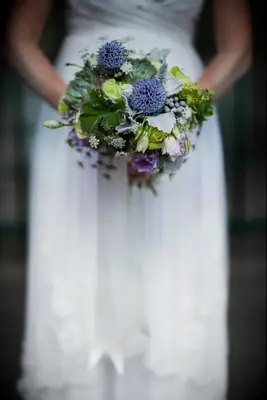 Alium summer wedding bouquet
