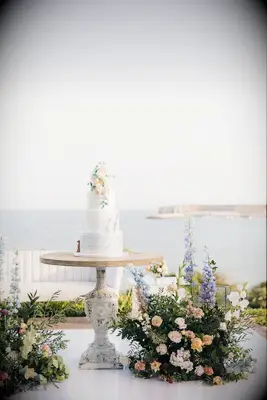 Rose and Delphinium Ground-Grazing Flowers