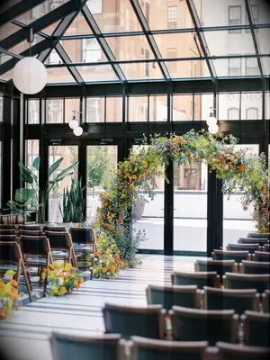 Dahlia and Wildflower Arch