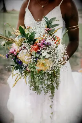 Spring Wildflower Wedding Bouquet