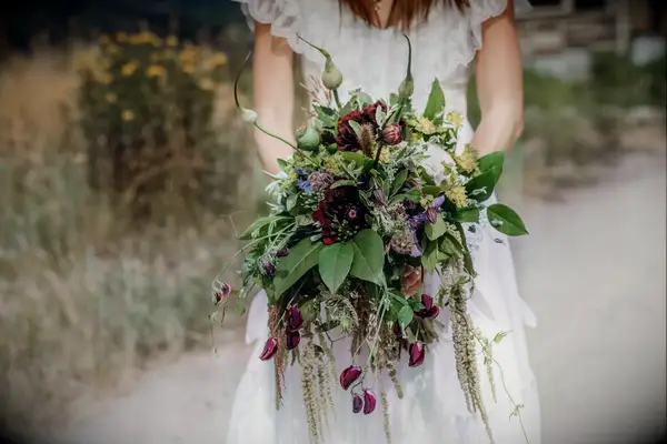 Grand in Green Wildflower Bouquet Idea