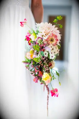 Gorgeous Cascading Wildflower Bouquet