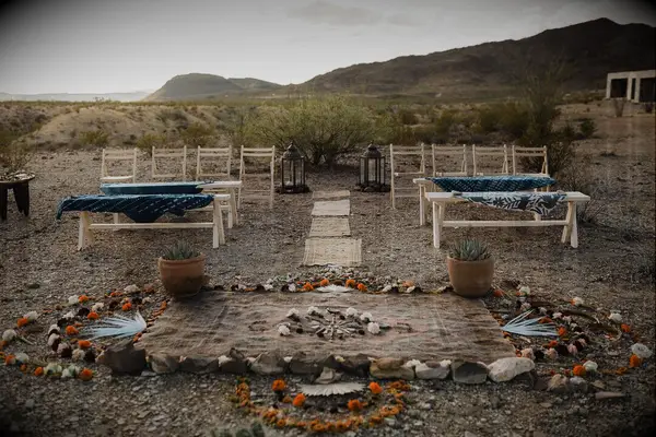 Ceremony in the desert
