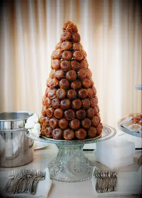 Classic croquembouche wedding cake