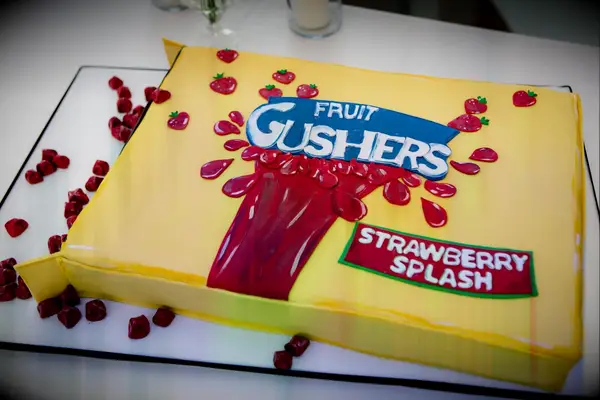 Gushers-shaped groom